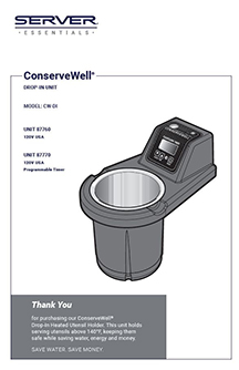 ConserveWell Drop-In Manual